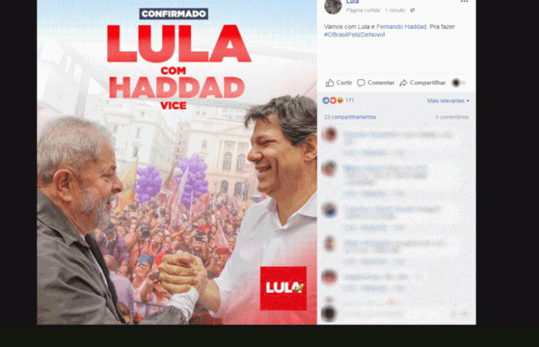 Lula presidenciável lança Haddad